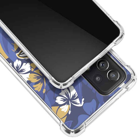 NFL Baltimore Ravens Tropical Print Galaxy A52 5G Clear Case